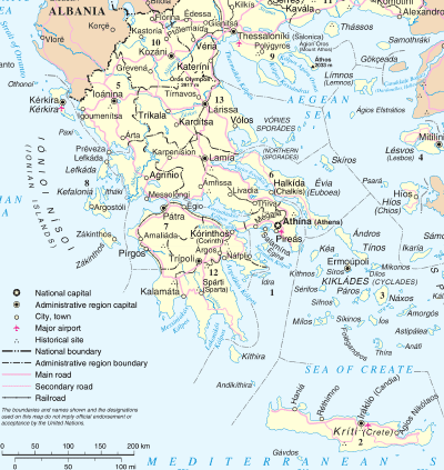 griekenland-plattegrond